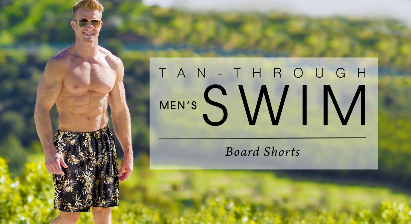 Cooltan tan through mens board shorts